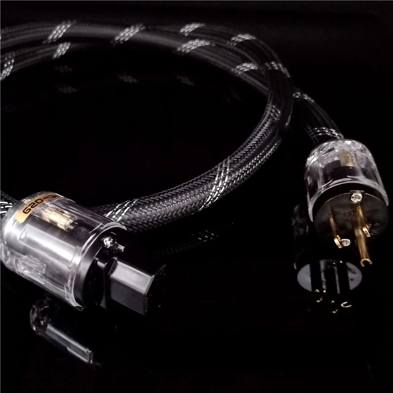 Hi-End 400 фирменный Hi-Fi аудио кабель питания США из чистой меди с разъемом для
