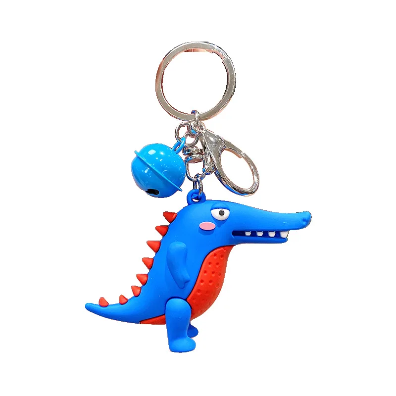 Cute Silicone Crocodile Keychain For Women Key Ring Creative Cartoon Mobile Phone Bag Car Pendant Lady Accessories