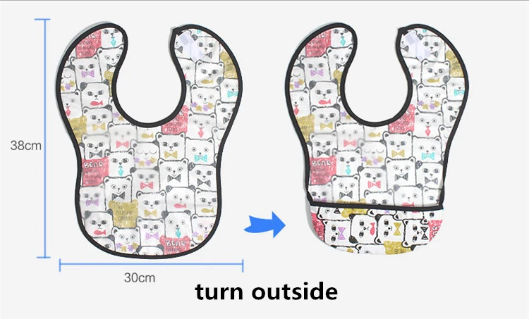 Baby Bibs EVA Waterproof Lunch Cartoon Fruits Printing Infants Boys Girls Feeding Burp Cloths Apron | Детская одежда и обувь