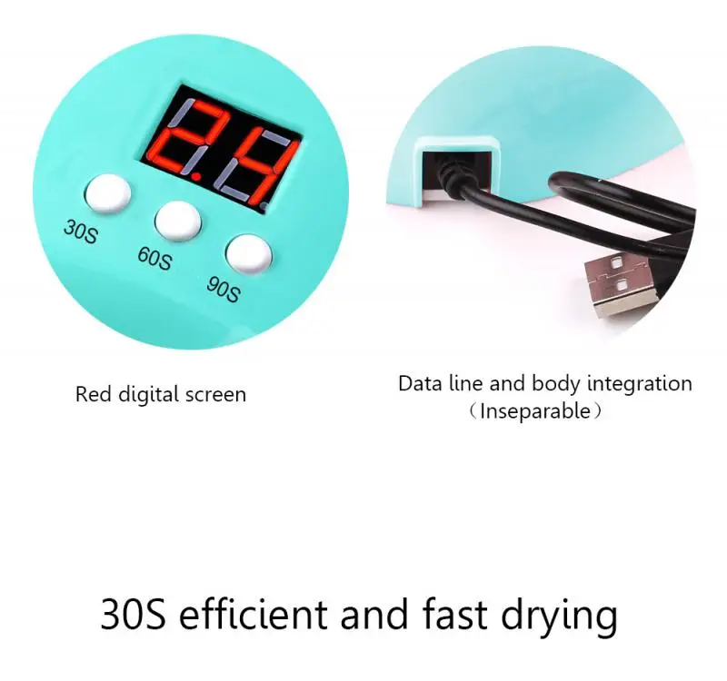 Новая Сушилка для ногтей мощностью 36 Вт светильник Ф светодиодная лампа умный