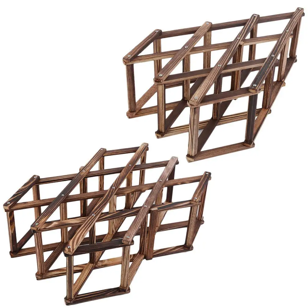 Деревянный Красное вино стойки 3/6/10 бутылки держатель Кухня бар Дисплей