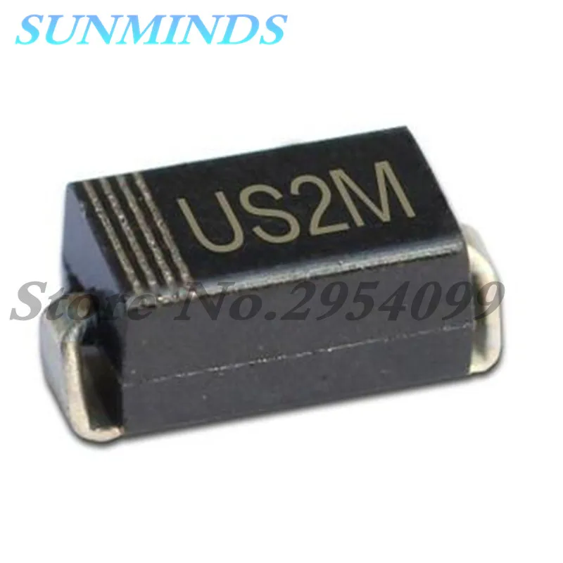 100PCS Diode HER207 US2M SMA выпрямительный диод 2A/1000V | Электроника