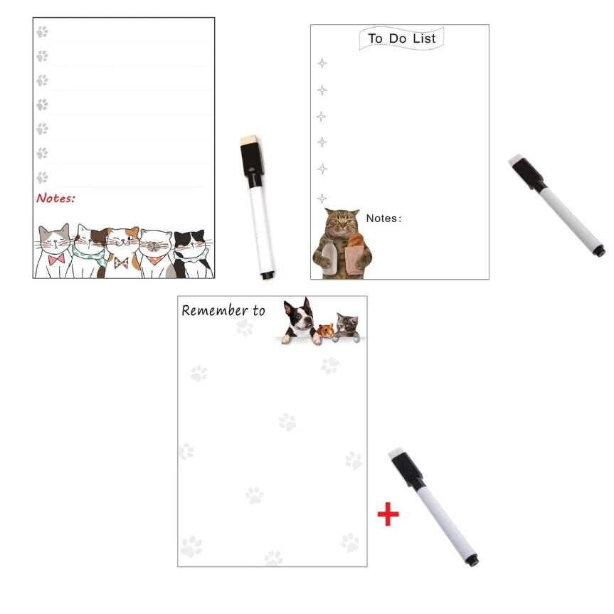 Сухая Магнитная белая доска для стирания магнитная холодильника еженедельник