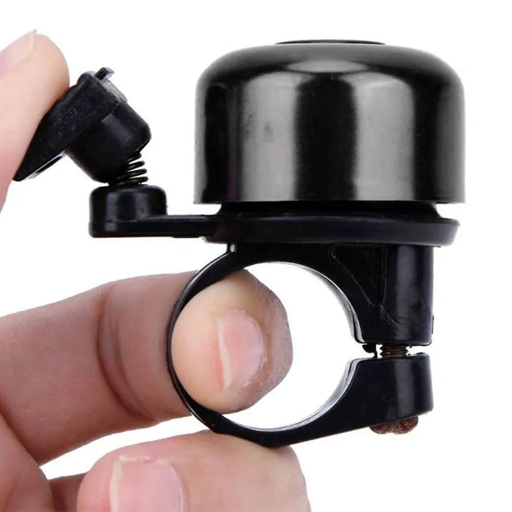 

Bicycle Handlebar Bell Ring Bicycle Bike Bell Loud Crisp Sound Mini Black Aluminum Bike Horn Accessories