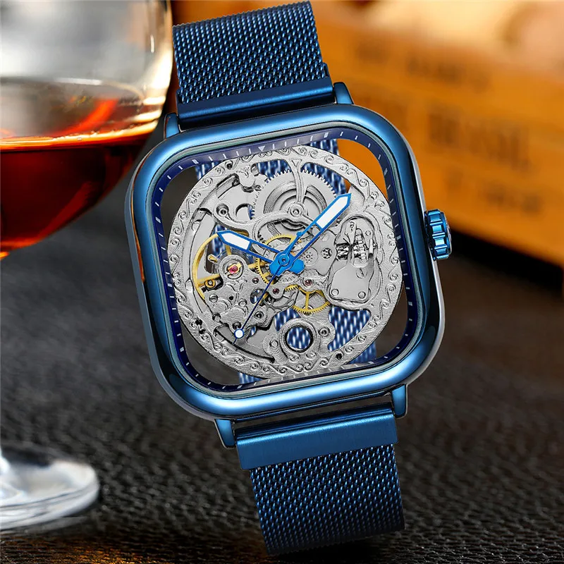 Часы наручные FORSINING Мужские механические брендовые Роскошные водонепроницаемые