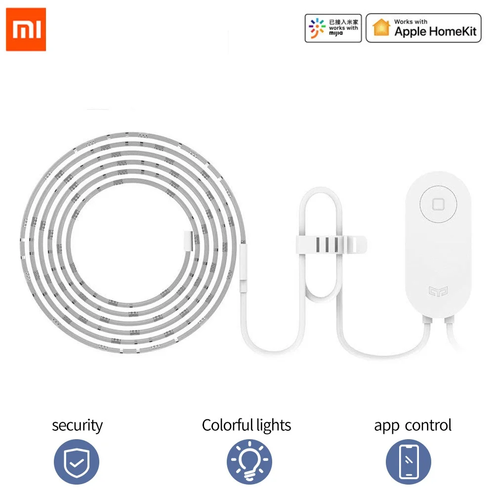 

Xiaomi RGB LED 2M Smart Light Strip 1S Smart Home for Mi Home APP WiFi Works with Alexa Google Home Assistant 16 Million Color