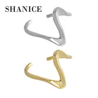 Шанис 925 пробы серебро разомкнутые кольца в Корейском стиле скрученная волна серебристого, золотистого цвета Цвет Анель кольцо на палец для обручального кольца для Для женщин Заявление Регулируемый