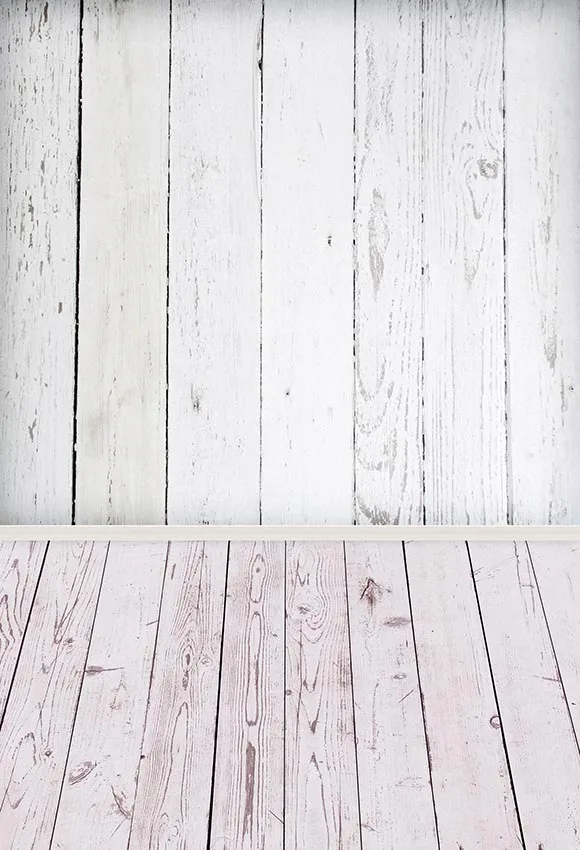 

5x7FT Vintage Gray Room Plank Texture Wood Wall Floor Custom Photo Studio Backdrop Background Vinyl 220cm X 150cm