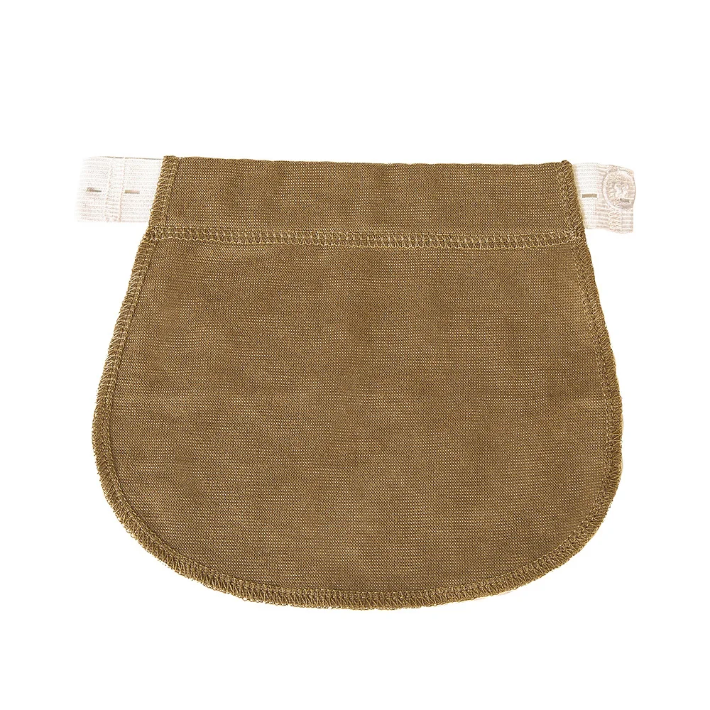 Khaki Пряжка для брюк растягивающаяся часть для брюк беременность Obese пояс для беременных талии расширитель талии удлинение брюки расширение разноцветные пряжки - Цвет: Khaki
