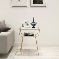 luxury small bedside coffee table modern design table golden auxiliary side table furniture mesas bajas home decoration