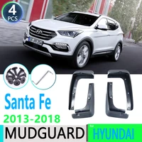 for hyundai santa fe ix45 20132018 dm 2014 2015 2016 2017 car fender mudguard mud flaps guard splash flap car accessories