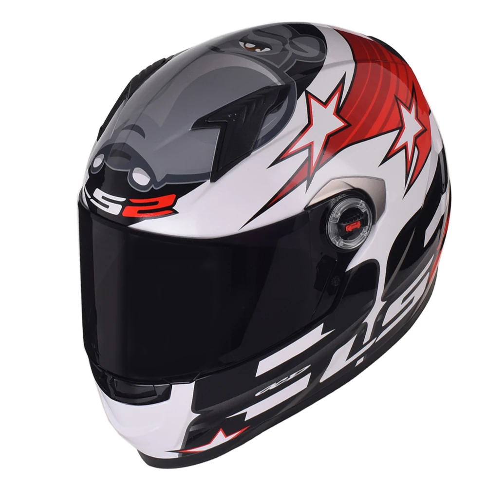 16 with dark visor LS2 FF358 классический Capacetes de Motociclista мотоциклетный шлем анфас мотоциклетный мужской гоночный мотоциклетный шлем - Цвет: 16 with dark visor
