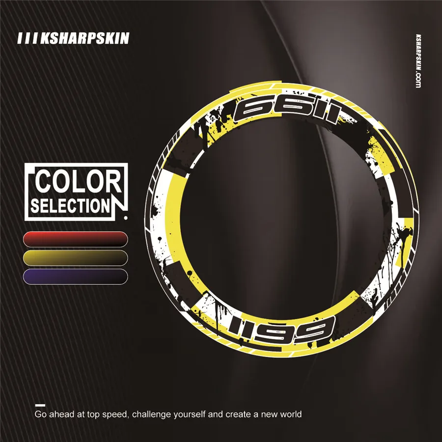 4 х Толстые края внешнее колесо наклейка полоса колеса наклейки подходят всем DUCATI