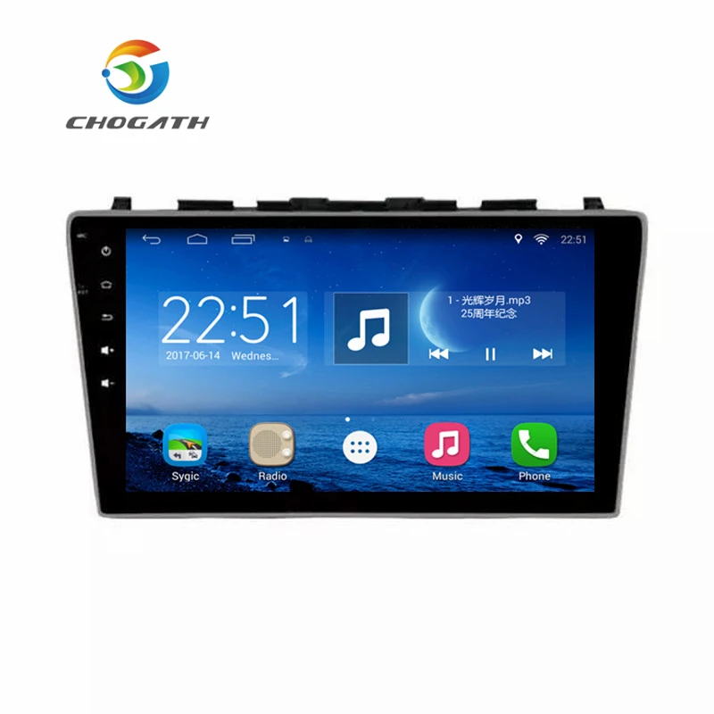 Автомобильный мультимедийный плеер ChoGath 9 дюймов четырехъядерный процессор 1 6