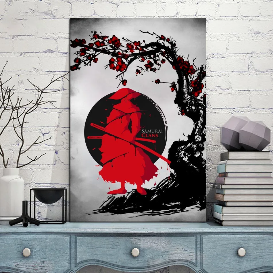 Плакат для домашнего декора модульные картины настенное искусство японская