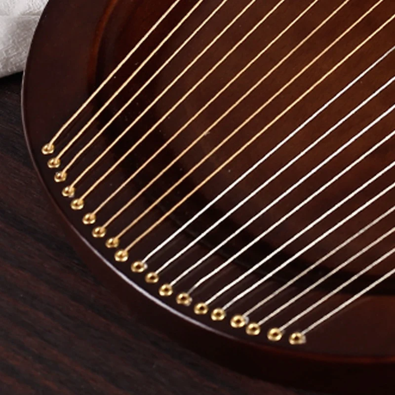 

Lyre Piano 19 Strings Wooden Mahogany Lyre Harp Musical Instrument with Tuning Wrench and Spare Strings