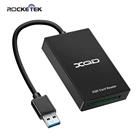 Rocketek USB 3.0 XQD Memory card reader Transfer Sony MG Series for WindowsMac OS computer