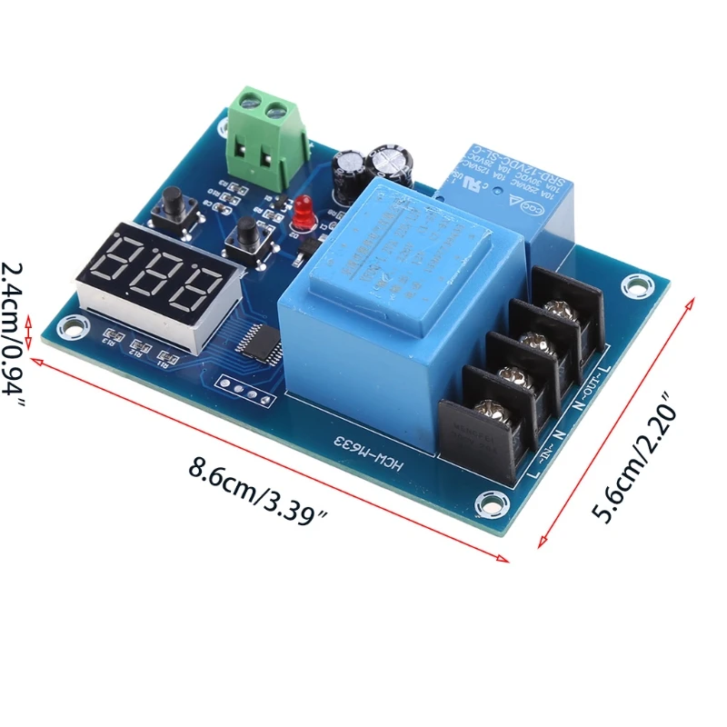 

XH-M602 Digital Lithium Battery Charging Control Module Auto Power Off Energy Save Power Supply Switch W3JB