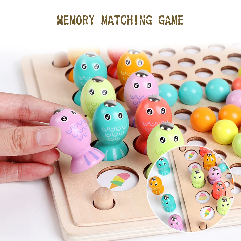 Детские развивающие игрушки Монтессори цветные сортировочные деревянные руки