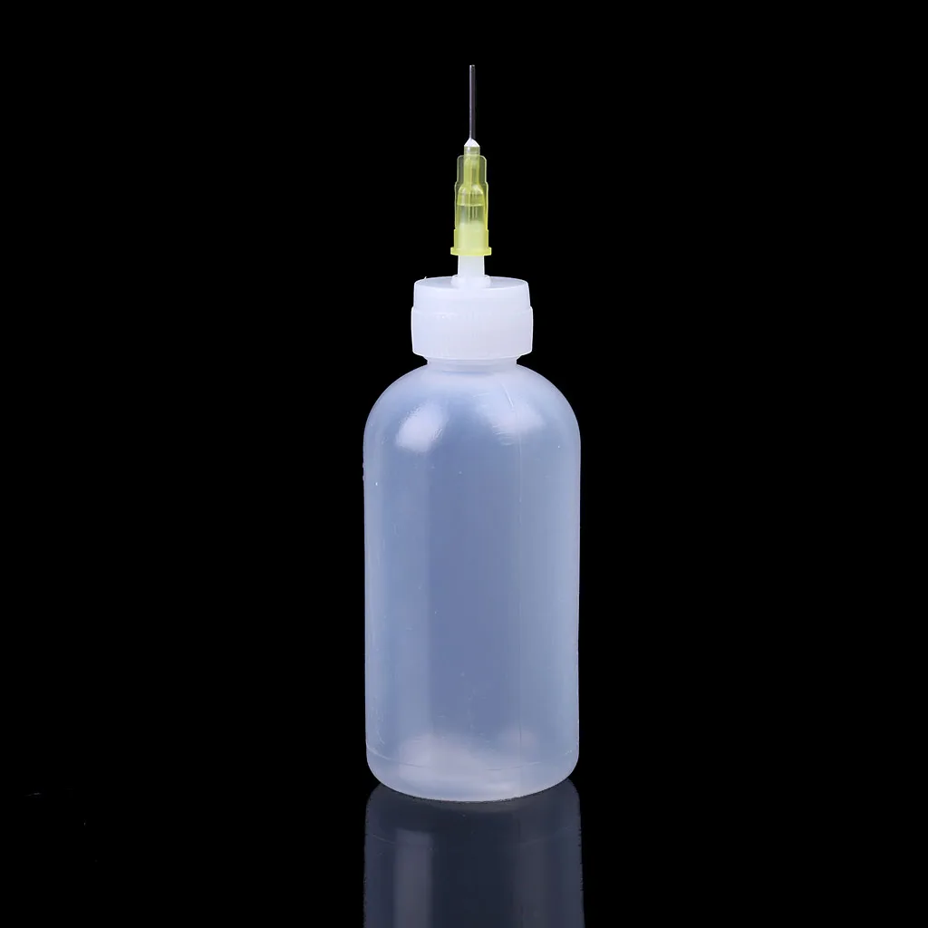 1 шт. 50 мл прозрачная жидкая бутылка для канифоли паяльная паста с иглой Новинка |