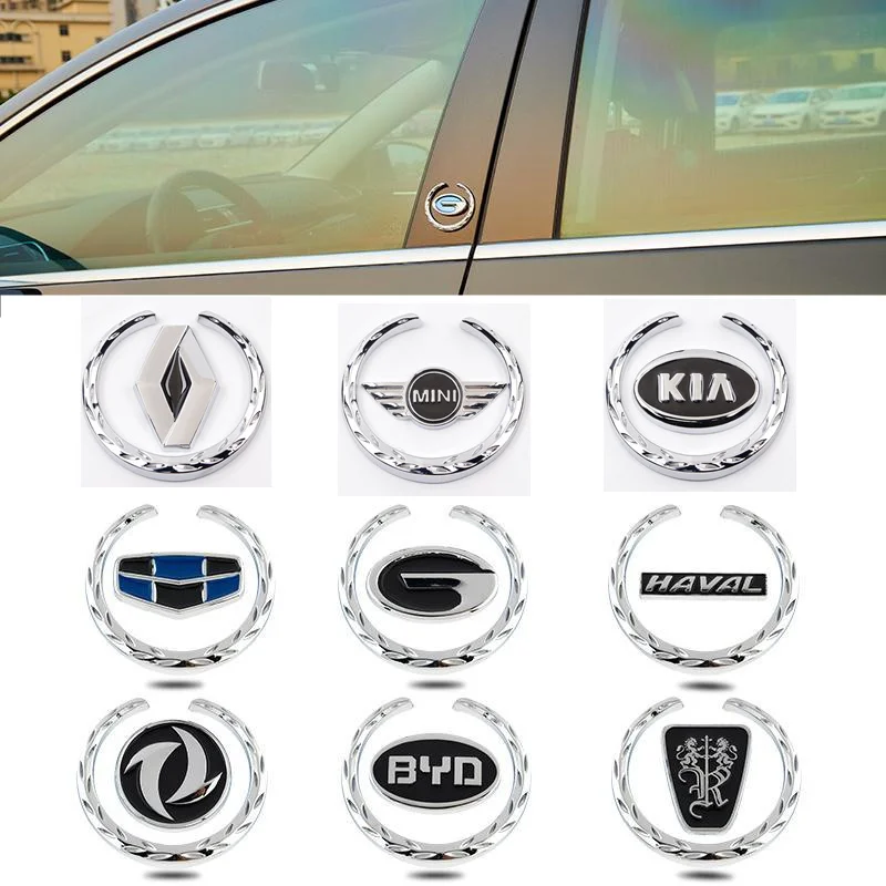 

Metal Car Emblem Sticker for Kia Mini 32 kinds of metal car logo sticker for side window glass and whole body decoration
