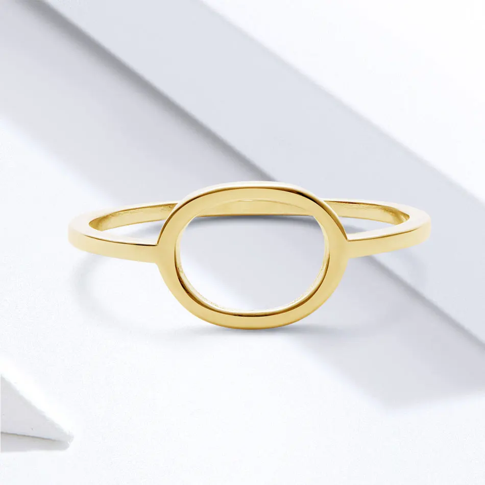 Женское кольцо из серебра с покрытием 18 каратного золота|Кольца| |