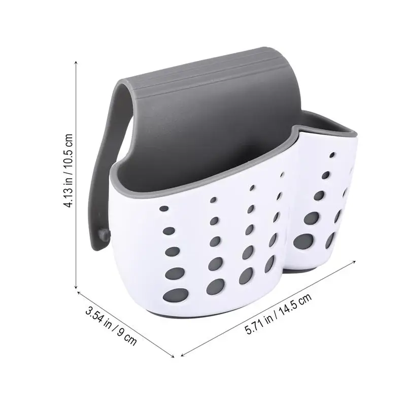 Подвесная корзина для хранения в кухне и ванной комнате Толстая двойная сумка