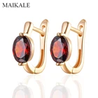 Женские маленькие серьги с цирконием кубической огранки MAIKALE, золотистые и Серебристые ювелирные украшения в классическом стиле
