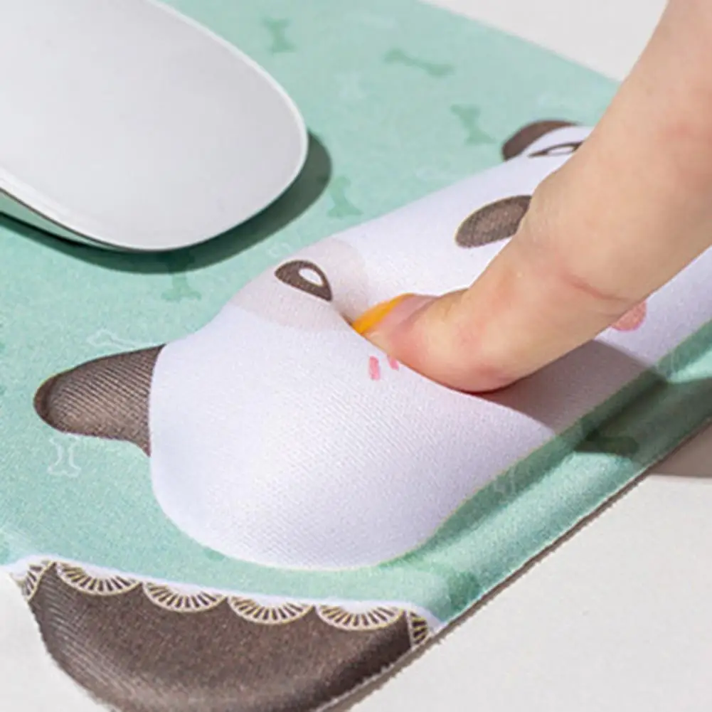 

Universal Soft Rectangle Cartoon Pattern Mouse Pad Wrist Rest Laptop Accessories for Office