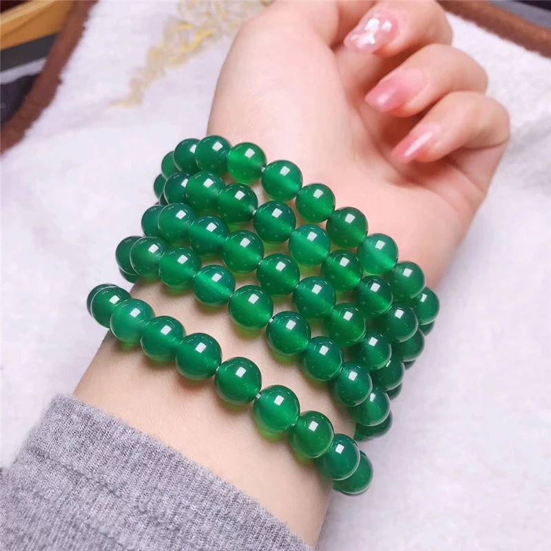Jadery натуральный камень зеленый нефрит ожерелье 108 шарик мала ожерелья с