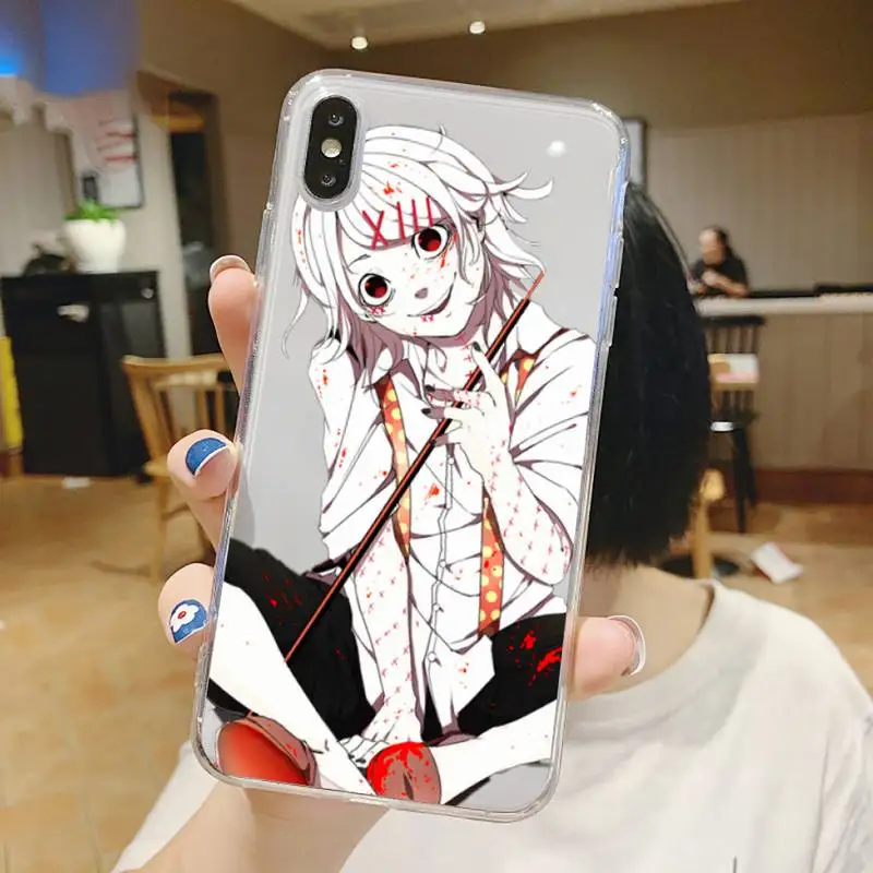 

JUUZOU SUZUYA Tokyo Ghouls anime Phone Case Transparent soft For iphone 5 5s 5c se 6 6s 7 8 11 12 plus mini x xs xr pro max