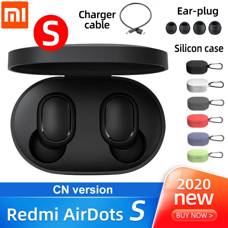 Беспроводные наушники Xiaomi Redmi Airdots s TWS с голосовым управлением Bluetooth 5 0