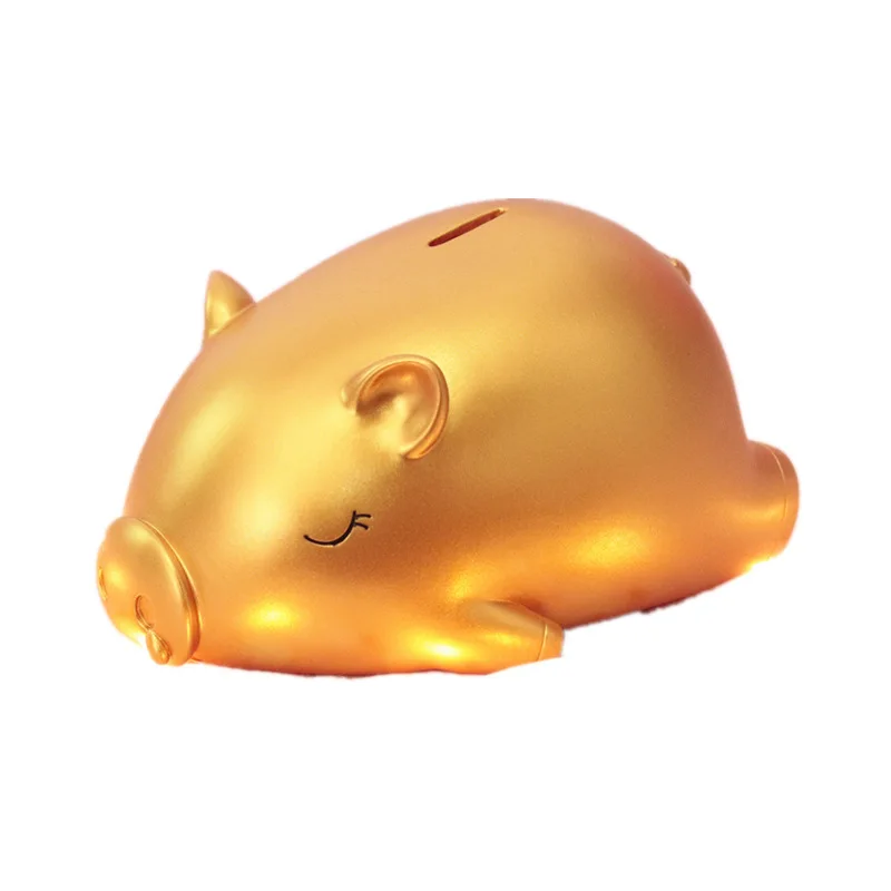 Lucky Big Gold свинья копилка для мужчин подарок на день рождения новогодний