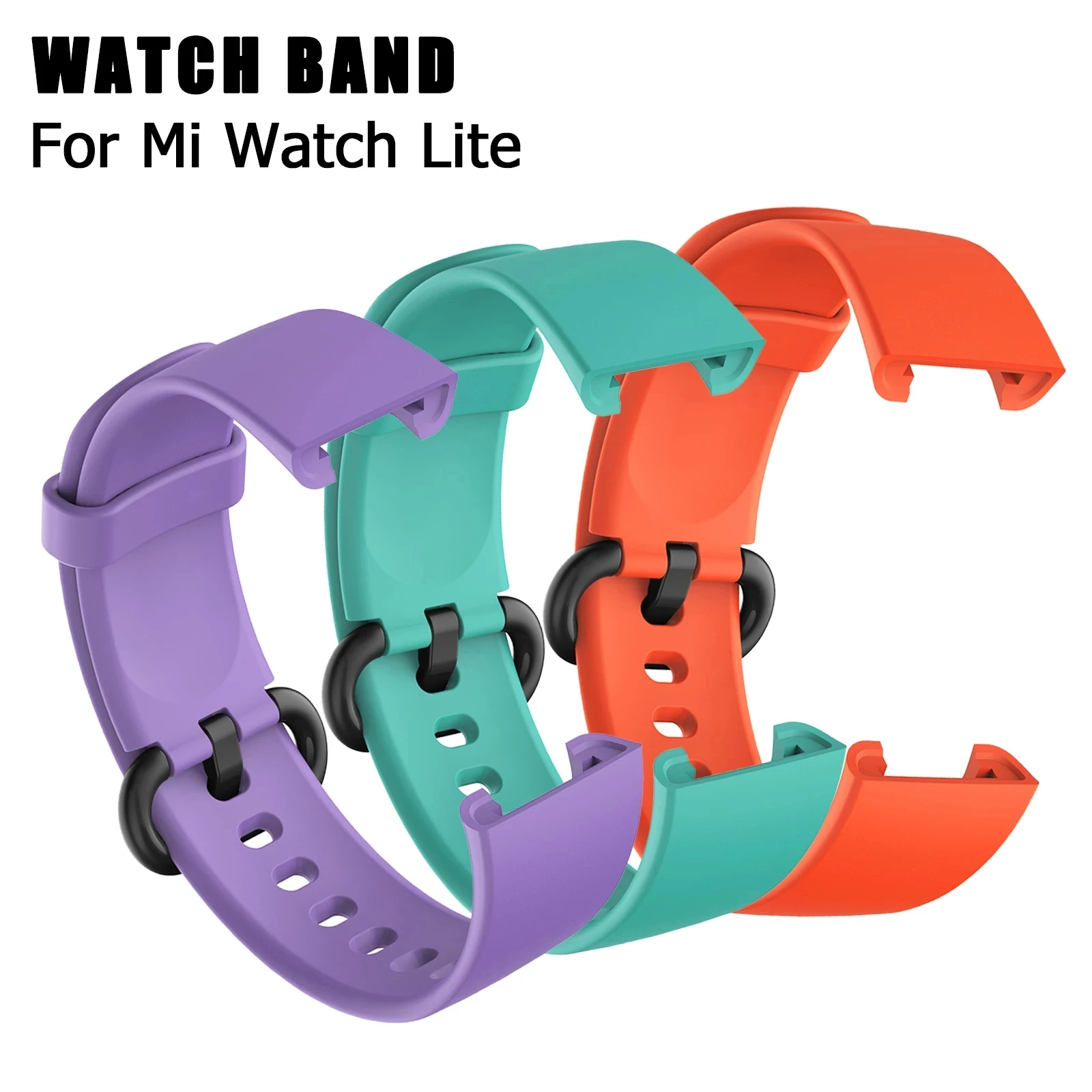 Ремешок силиконовый для Xiaomi Mi Watch Lite спортивный браслет наручных часов Redmi
