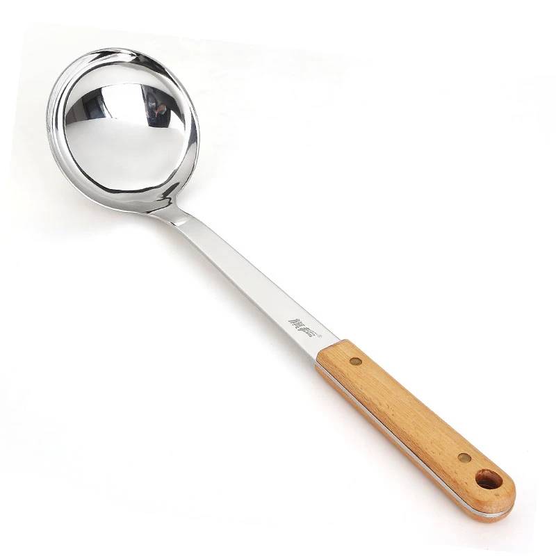 Прочная портативная нержавеющая сталь антипригарный Тернер/ковш пищевая