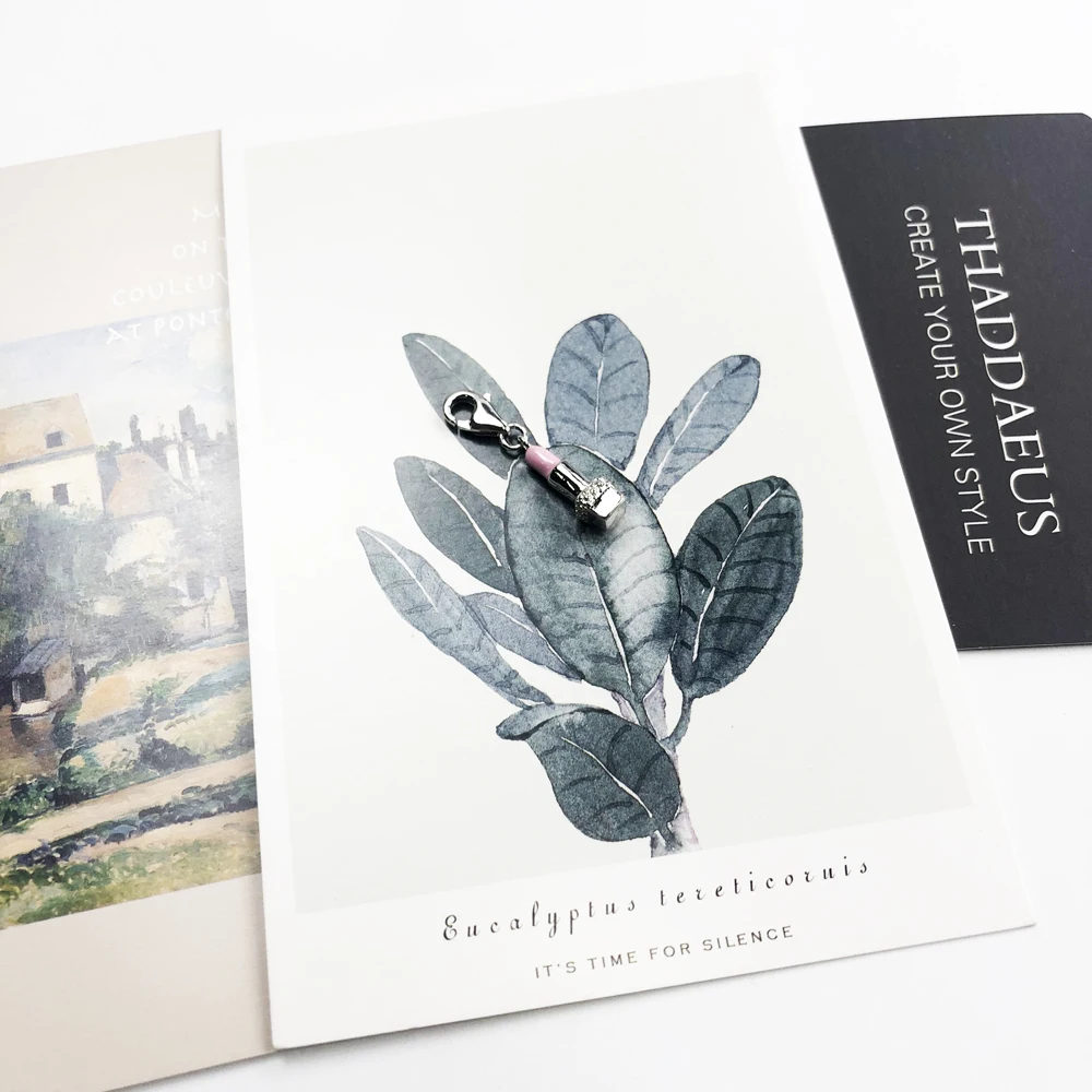 Подвеска в виде розовой помады ювелирное изделие европейском стиле для