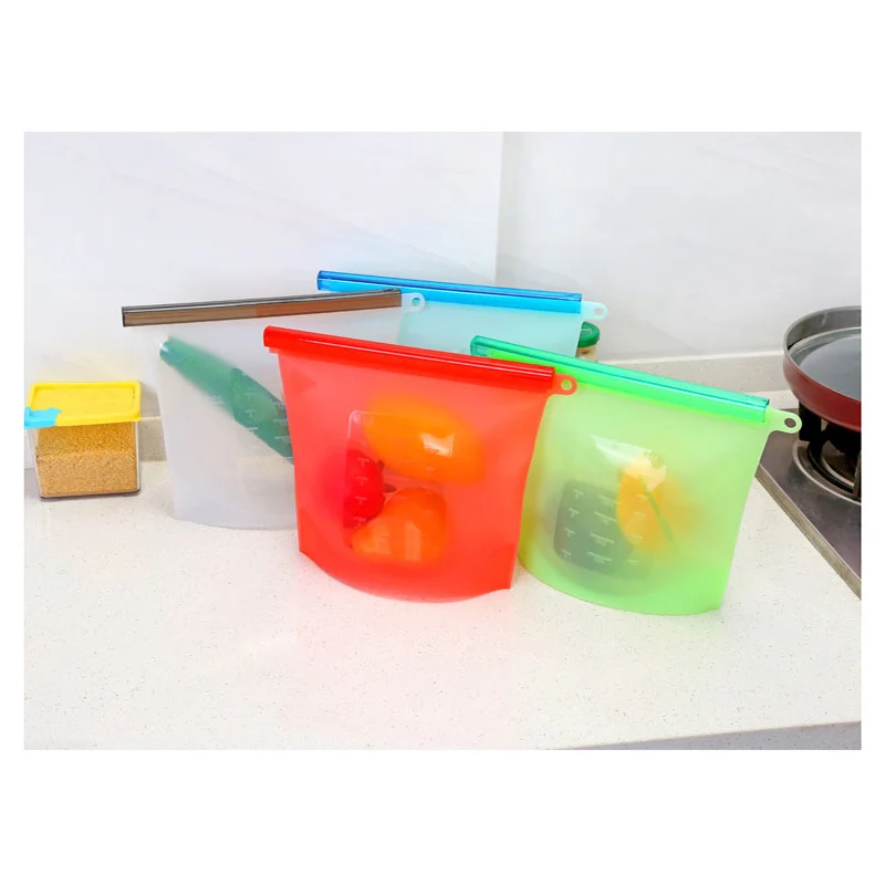 1 шт. многоразовый силиконовый вакуумный мешок герметик упаковочный холодильник