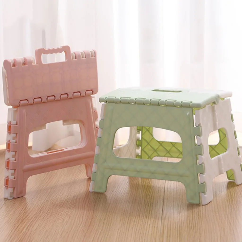 

Plastic Multi Purpose Folding Stool Step stool kids Home Train Outdoor Indoor Storage Foldable Child stool banqueta plegable