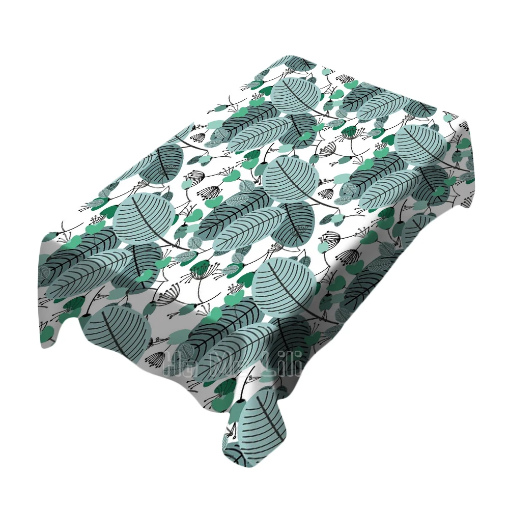 

Plant And Flower Vector Pattern Design Tablecloth Dinning Decor
