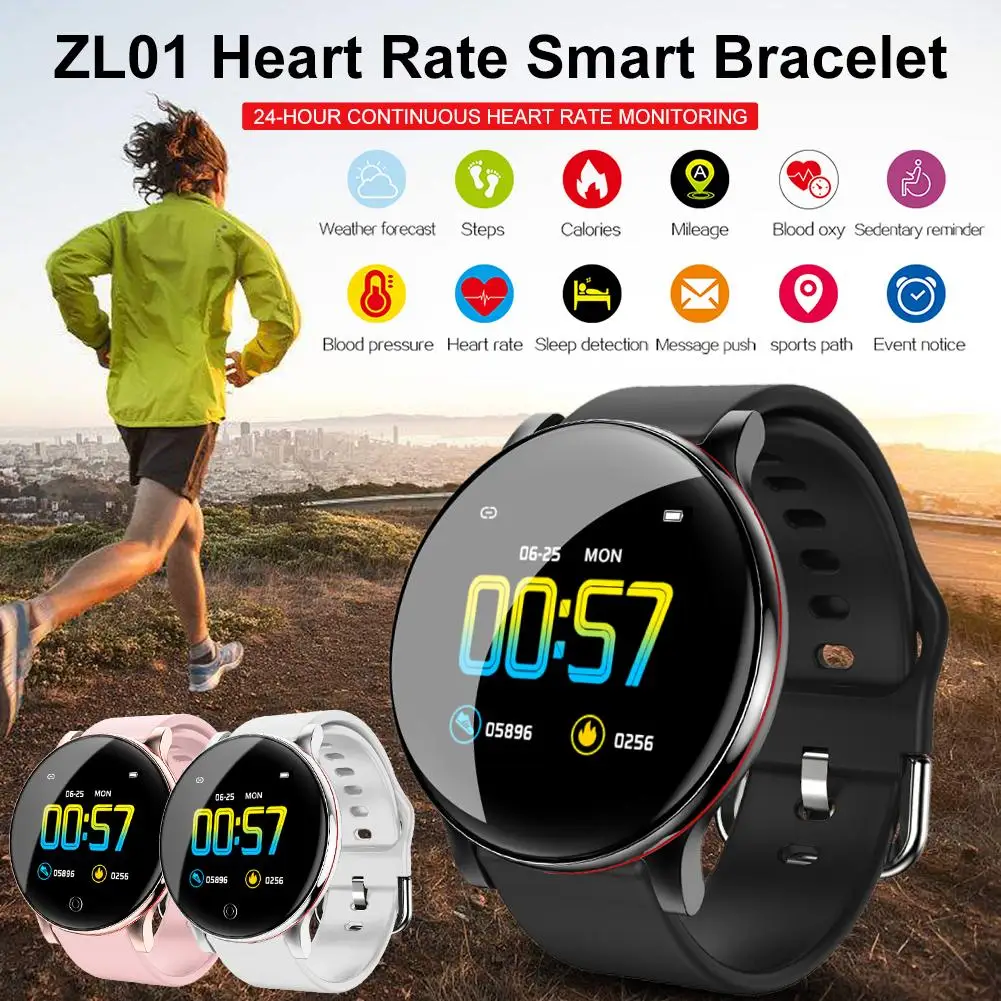IP67 Waterproof Full Touch Screen Smart Watch Wireless Bluetooth Health Monitoring Sports Bracelet With 1.3-inch IPS Color Scree