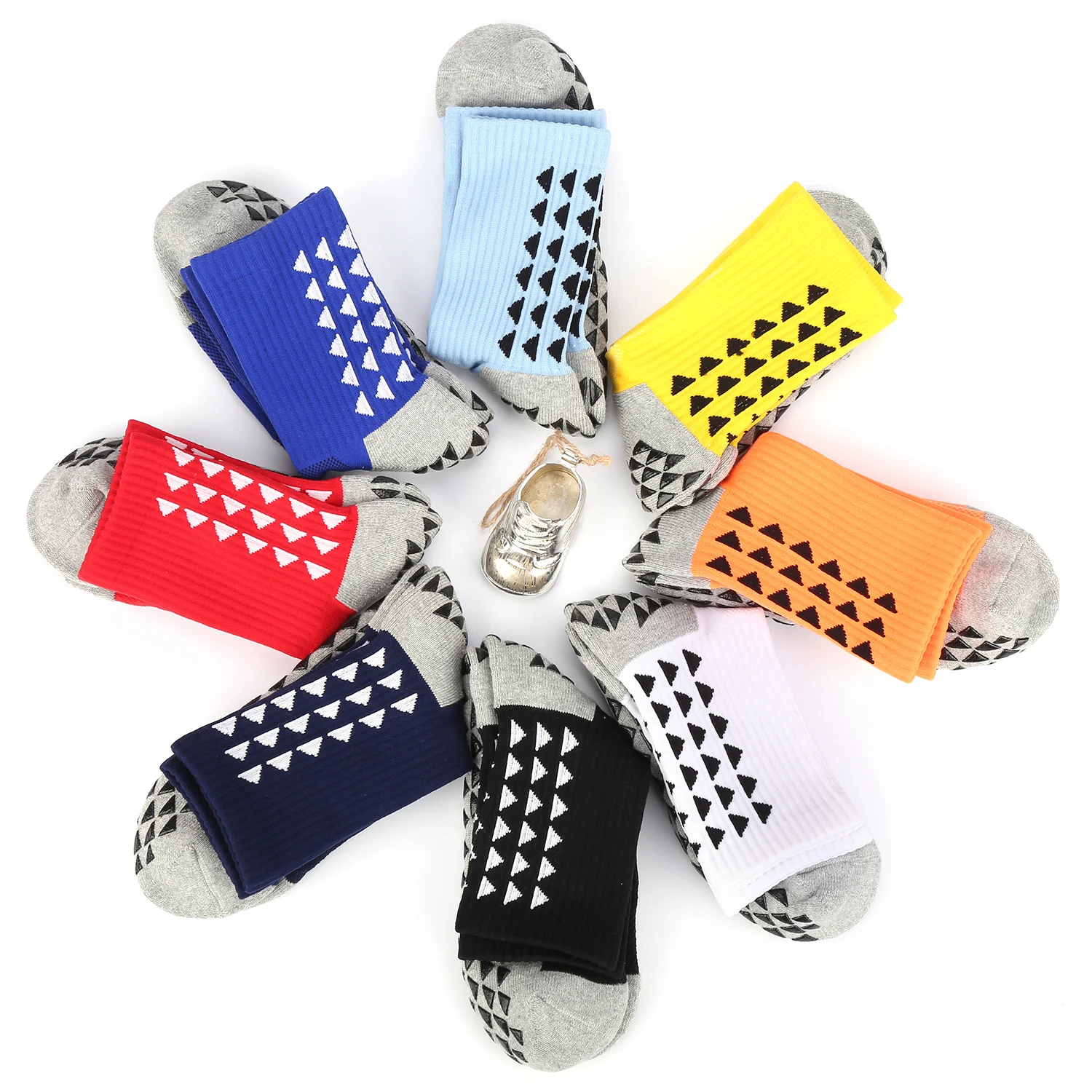 Мужские Нескользящие футбольные носки спортивные длинные абсорбирующие для