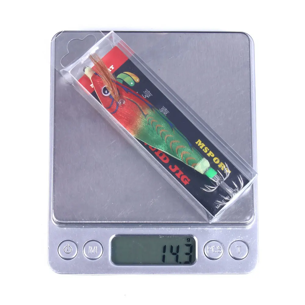 

1pcs 3D Eyes Electronic Squid Jigs Sea Fishing Lure 10cm 10g Artificial Hard Bait Squid Hook Octopus Saltwater Fishing