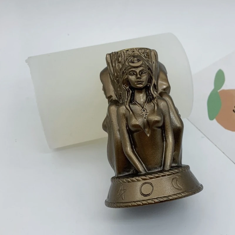 

DIY Witch Goddess Candle Holder Epoxy Resin Mold Concrete Plaster Silicone Mould