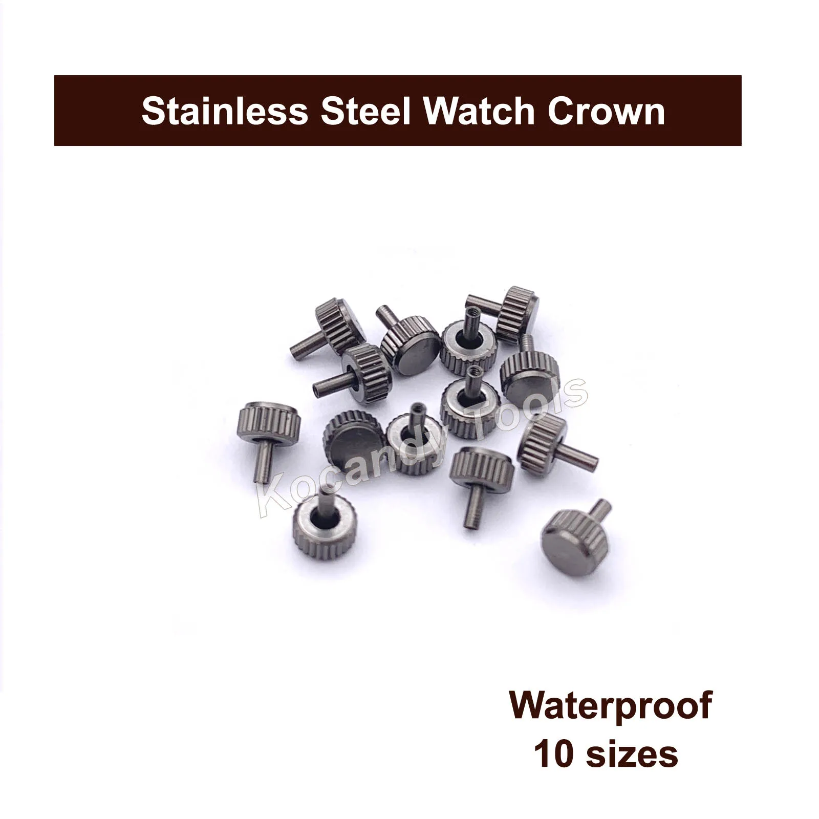 Водонепроницаемые запасные части для короны часов набор ремонта в ассортименте