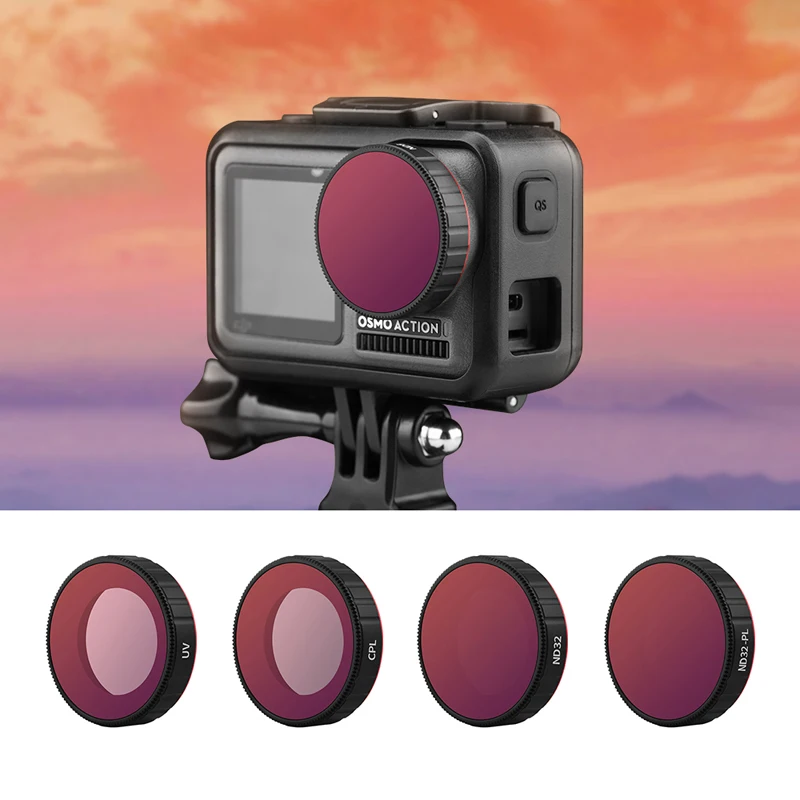 

for OSMO Action Lens Filter CPL UV ND 4 8 16 32 ND4-PL ND8-PL ND16-PL ND32-PL Filters Set for DJI Osmo Action Camera Accessories