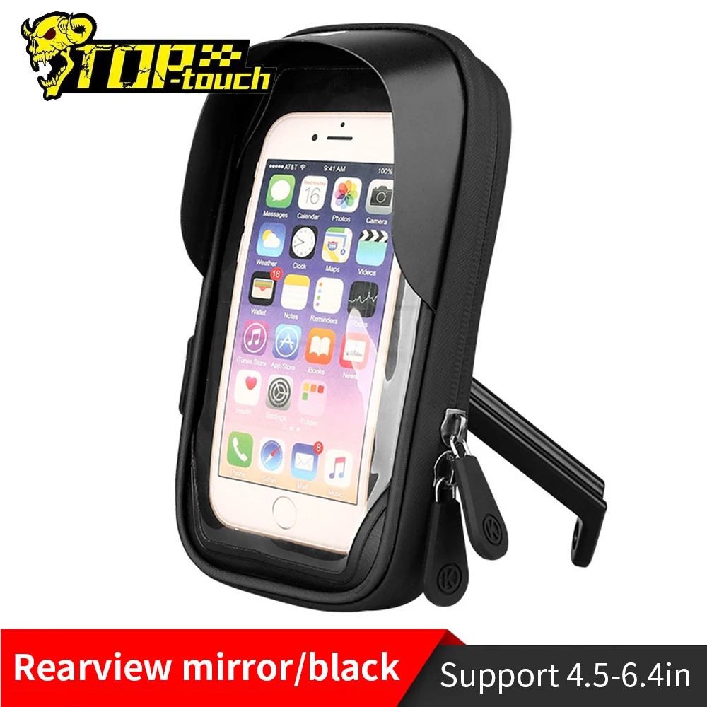 

Waterproof Motorcycle Phone Holder Touch Screen Motorbike Phone Touch Screen Riding Bag 6.4inch Bicycle Handlebar Holder Support