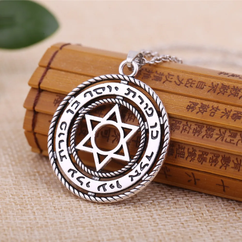 LIKGREAT Spupernatural ажурный Звезда Давида кулон ожерелье печатка of Salomon Talisman еврейский
