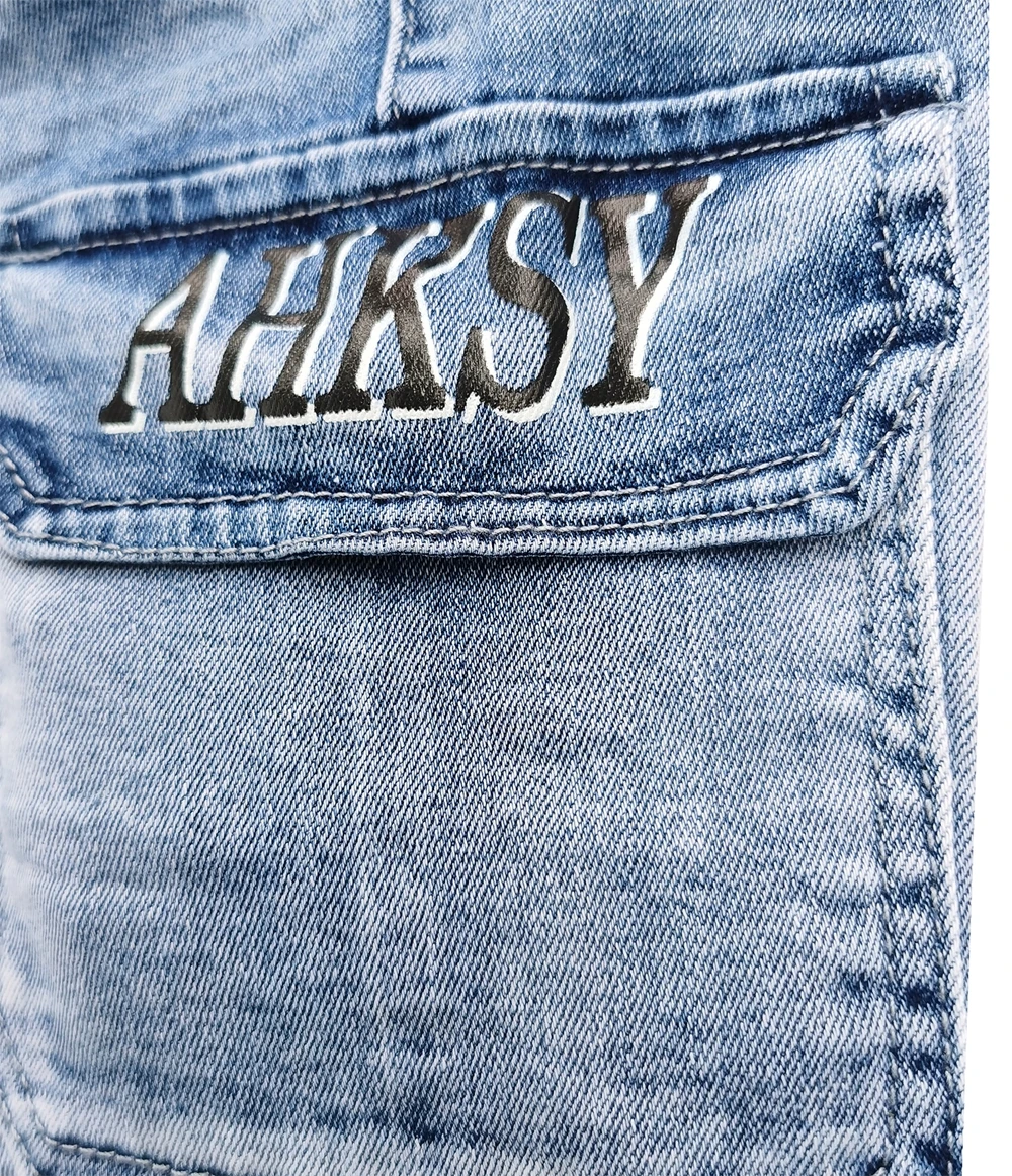 Джинсовые шорты для мальчиков мягкие эластичные укороченные брюки одежда детей