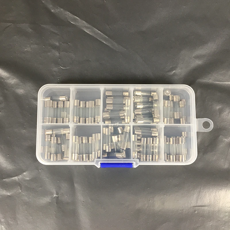 100 шт набор 5x20 мм быстро выдувные стеклянные трубки предохранители в