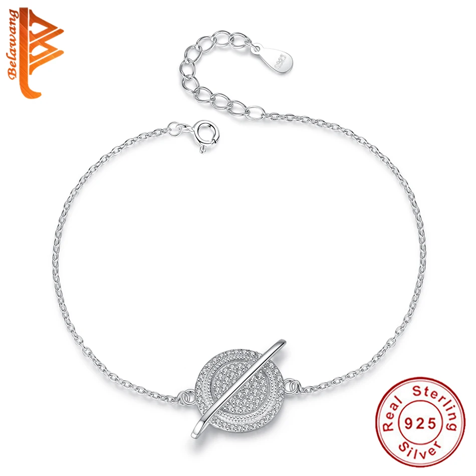 Браслет стразы женский из серебра 100% пробы с планетами | Украшения и аксессуары